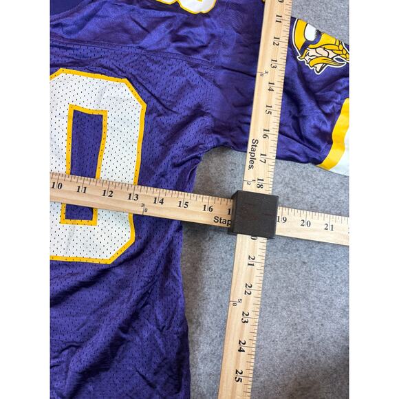 VTG 90s Minnesota Vikings Carter #80 NFL Team Adidas Jersey Youth 8 Sportswear - Picture 7 of 8